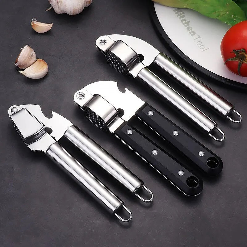 Easy Press Stainless Steel Garlic Crusher