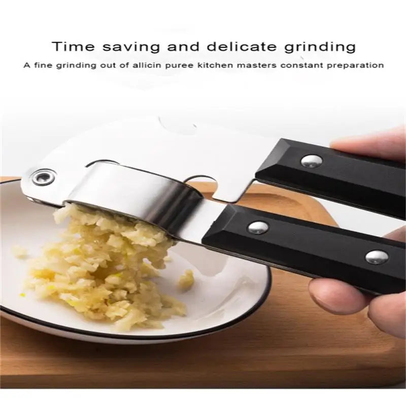 Easy Press Stainless Steel Garlic Crusher