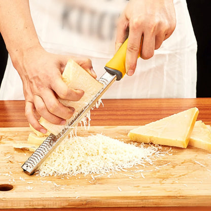 Premium Lemon Zester & Cheese Grater | Stainless Steel Kitchen Grater for Parmesan, Citrus, Ginger & Garlic